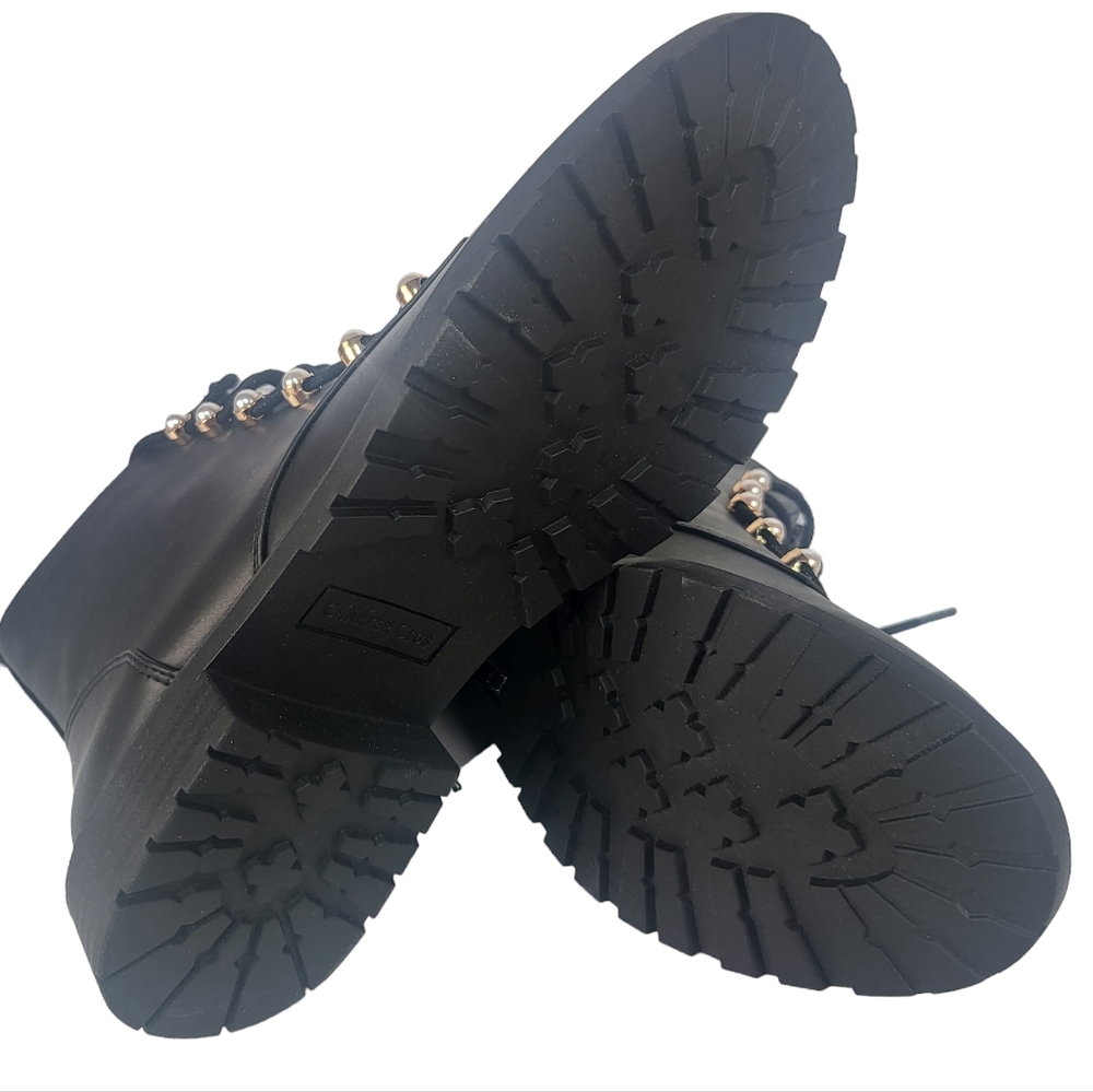 Charter Club Shiloh Combat Booties Black 8 - Picture 9 of 9